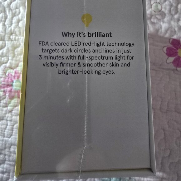 Lumin Luminator LED Eye Mask for Dark Circles & Wrinkles Brillant Men's - New - Picture 4 of 4